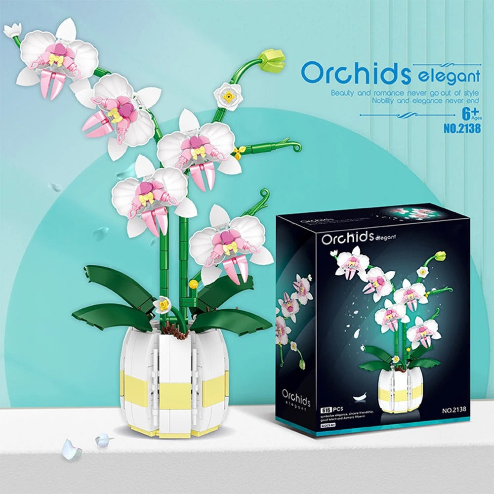 Klocki Orchidea Kwiaty