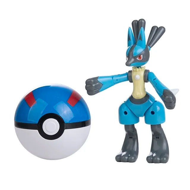 Figurka Pokemon Lucario + Pokeball