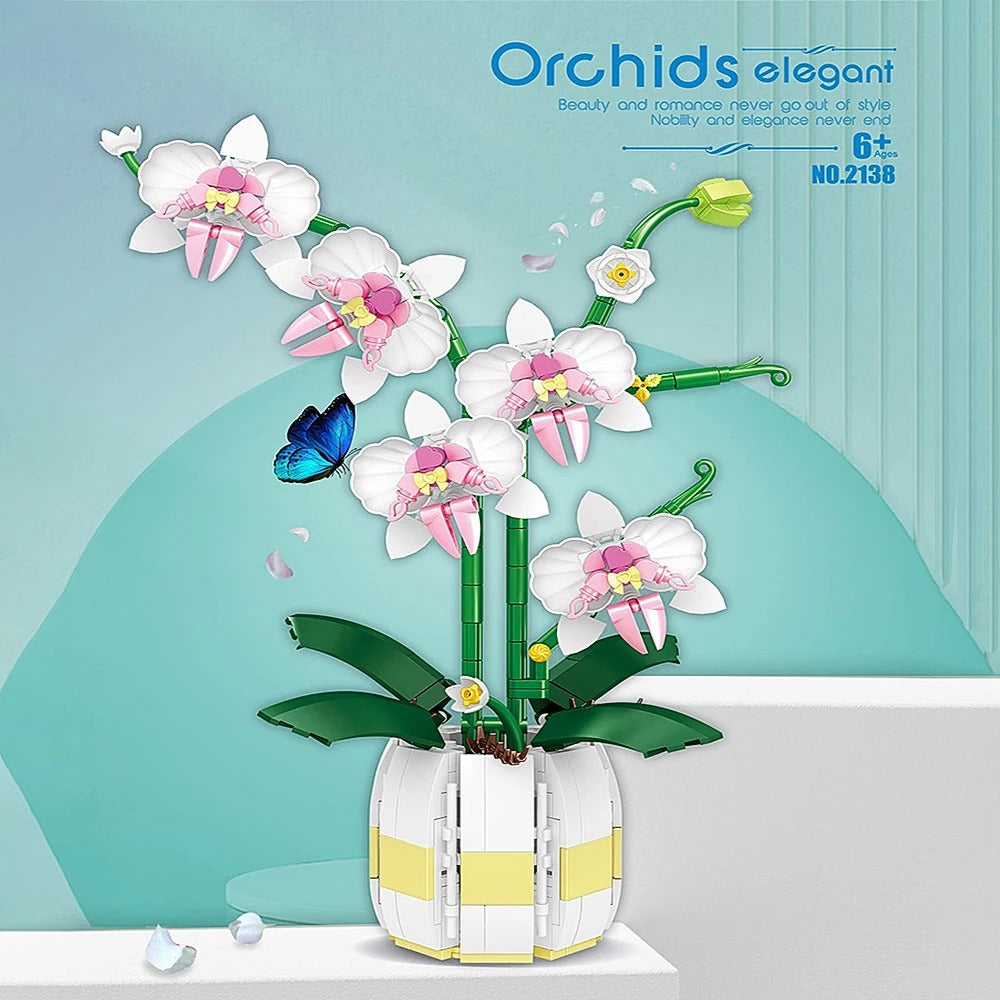 Klocki Orchidea Kwiaty