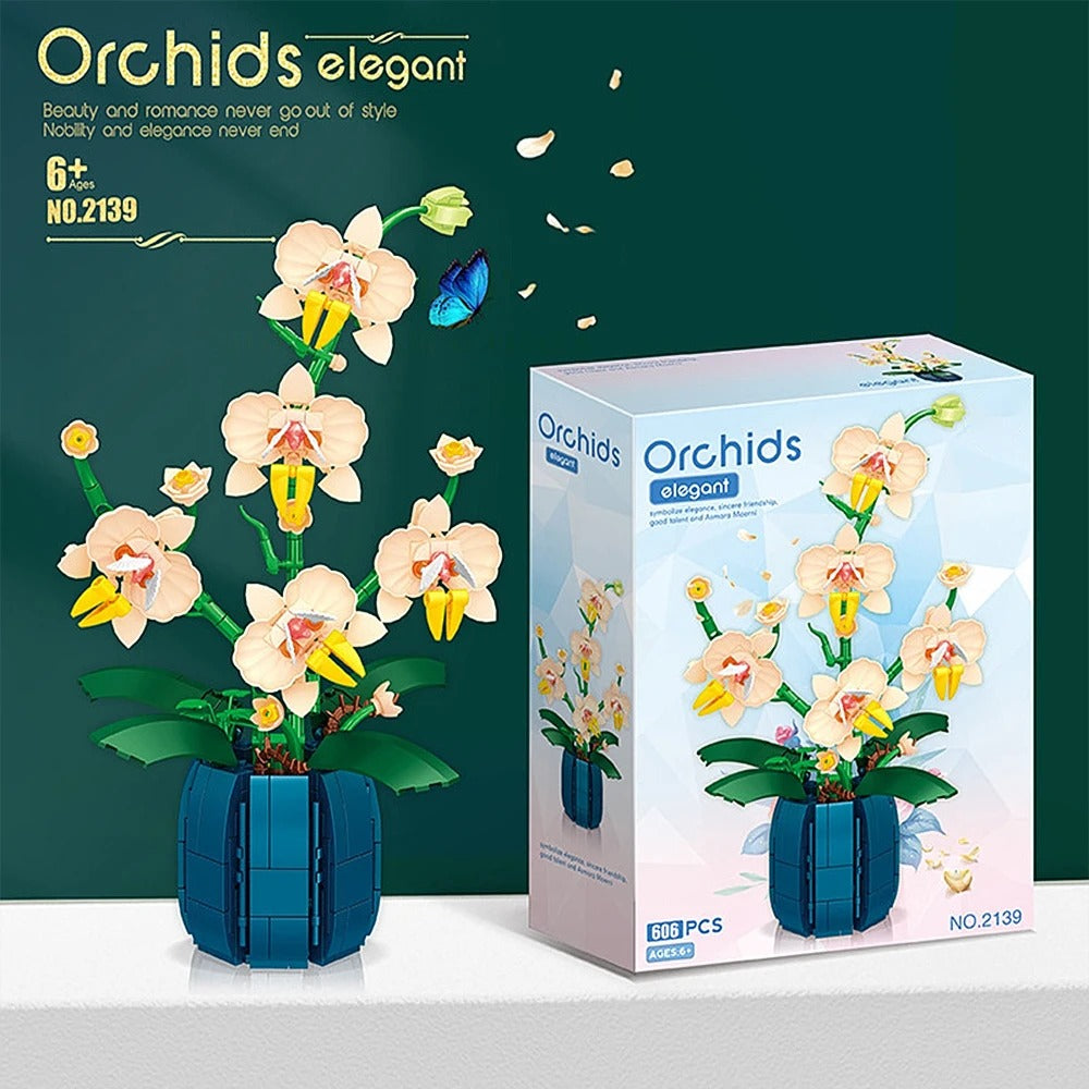 Klocki Orchidea Kwiaty